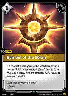 Symbol of the Solari - Origins (Uncommon) [OGN-227]