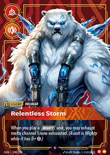 Volibear, Relentless Storm (V.1 - Rare) - Origins (Rare) [OGN-249]