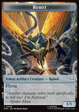 Robot Token (A 1/1) // Food Token - Magic: The Gathering | Marvel's Spider-Man: Tokens (Token) [TSPM-T 6/5]