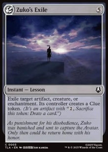 Zuko's Exile - Magic: The Gathering | Avatar: The Last Airbender (Common) [TLA-3]