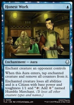 Honest Work - Magic: The Gathering | Avatar: The Last Airbender (Uncommon) [TLA-55]