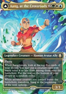 Aang, at the Crossroads // Aang, Destined Savior (V.1) - Magic: The Gathering | Avatar: The Last Airbender: Extras (Rare) [XTLA-304]
