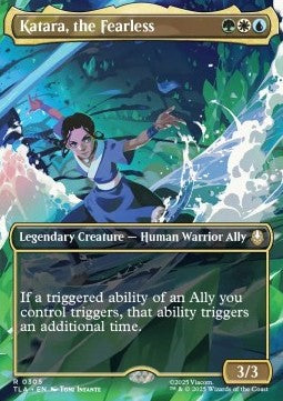 Katara, the Fearless (V.1) - Magic: The Gathering | Avatar: The Last Airbender: Extras (Rare) [XTLA-305]