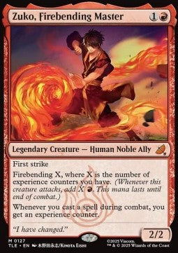 Zuko, Firebending Master (V.1) - Magic: The Gathering | Avatar: The Last Airbender: Eternal (Mythic) [TLE-127]