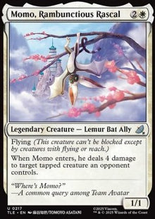 Momo, Rambunctious Rascal (V.1) - Magic: The Gathering | Avatar: The Last Airbender: Eternal (Uncommon) [TLE-217]