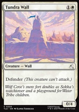 Tundra Wall (V.1) - Magic: The Gathering | Avatar: The Last Airbender: Eternal (Common) [TLE-220]
