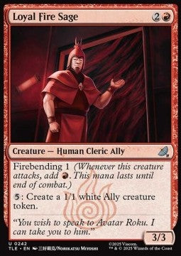 Loyal Fire Sage - Magic: The Gathering | Avatar: The Last Airbender: Eternal (Uncommon) [TLE-242]