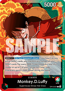 Monkey.D.Luffy (OP13-001) (V.1) - Carrying on his Will (Leader) [OP13-001]