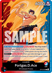 Portgas.D.Ace (OP13-002) (V.1) - Carrying on his Will (Leader) [OP13-002]