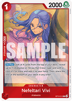 Nefeltari Vivi (OP13-012) - Carrying on his Will (Rare) [OP13-012]