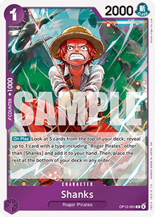 Shanks (OP13-065) (V.1) - Carrying on his Will (Rare) [OP13-065]