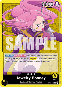 Jewelry Bonney (OP13-100) (V.1) - Carrying on his Will (Leader) [OP13-100]