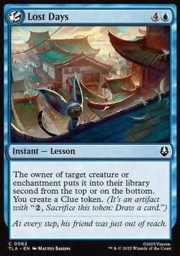 Lost Days - Magic: The Gathering | Avatar: The Last Airbender (Common) [TLA-62]