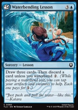 Waterbending Lesson - Magic: The Gathering | Avatar: The Last Airbender (Common) [TLA-80]
