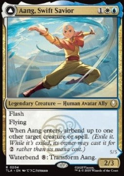Aang, Swift Savior // Aang and La, Ocean's Fury - Magic: The Gathering | Avatar: The Last Airbender (Rare) [TLA-204]