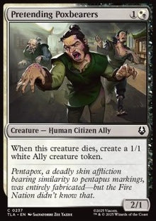Pretending Poxbearers - Magic: The Gathering | Avatar: The Last Airbender (Common) [TLA-237]