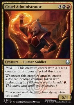 Cruel Administrator - Magic: The Gathering | Avatar: The Last Airbender (Uncommon) [TLA-213]