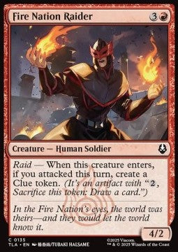 Fire Nation Raider - Magic: The Gathering | Avatar: The Last Airbender (Common) [TLA-135]