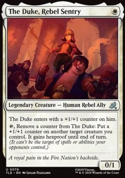 The Duke, Rebel Sentry - Magic: The Gathering | Avatar: The Last Airbender: Eternal (Uncommon) [TLE-76]