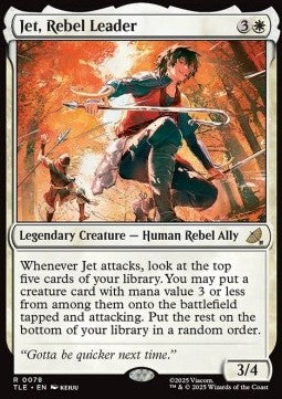Jet, Rebel Leader (V.1) - Magic: The Gathering | Avatar: The Last Airbender: Eternal (Rare) [TLE-78]