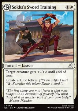 Sokka's Sword Training - Magic: The Gathering | Avatar: The Last Airbender: Eternal (Common) [TLE-84]
