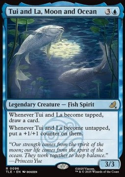 Tui and La, Moon and Ocean (V.1) - Magic: The Gathering | Avatar: The Last Airbender: Eternal (Rare) [TLE-96]