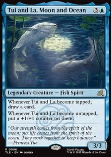 Tui and La, Moon and Ocean (V.1) - Magic: The Gathering | Avatar: The Last Airbender: Eternal (Rare) [TLE-96]