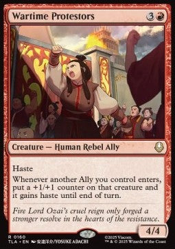 Wartime Protestors - Magic: The Gathering | Avatar: The Last Airbender (Rare) [TLA-160]