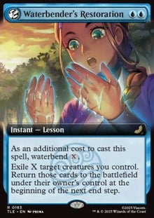 Waterbender's Restoration (V.2) - Magic: The Gathering | Avatar: The Last Airbender: Eternal (Rare) [TLE-183]