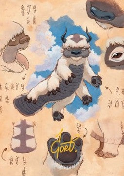 Art Series: Appa, Steadfast Guardian (V.2) - Magic: The Gathering | Avatar: The Last Airbender: Extras (Tip Card) [XTLA-A32]