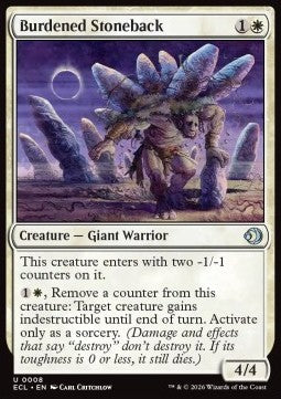 Burdened Stoneback - Lorwyn Eclipsed (Uncommon) [ECL-8]
