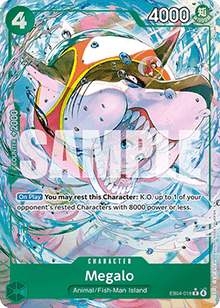 Megalo (EB04-018) (V.2) - The Azure Sea's Seven (Alternate Art) [OP14-EB04-018]