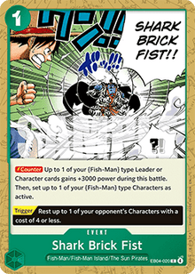 Shark Brick Fist (EB04-020) - The Azure Sea's Seven (Common) [OP14-EB04-020]