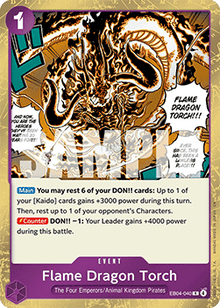 Flame Dragon Torch (EB04-040) - The Azure Sea's Seven (Rare) [OP14-EB04-040]