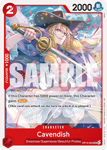 Cavendish (OP14-004) - The Azure Sea's Seven (Uncommon) [OP14-004]