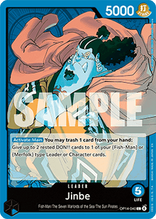 Jinbe (OP14-040) (V.1) - The Azure Sea's Seven (Leader) [OP14-040]
