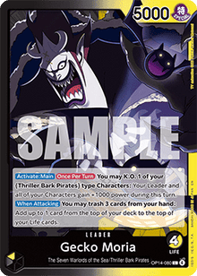 Gecko Moria (OP14-080) (V.1) - The Azure Sea's Seven (Leader) [OP14-080]