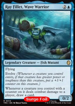 Ray Fillet, Wave Warrior - Commander: Teenage Mutant Ninja Turtles: Extras (Rare) [XTMC-14]