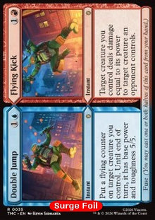 Double Jump // Flying Kick - Commander: Teenage Mutant Ninja Turtles: Extras (Rare) [XTMC-35]