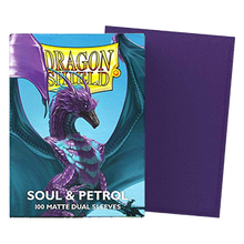 100 Dragon Shield Sleeves - Matte Dual Soul & Petrol