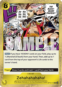 Zehahahahaha! (OP16-116) (V.1) - The Time of Battle (Rare) [OP16-116]