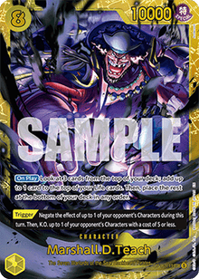 Marshall.D.Teach (OP16-119) (V.1) - The Time of Battle (Secret Rare) [OP16-119]