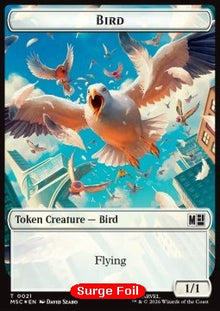 Bird Token (W 1/1) // Treasure Token (V.2)