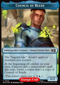 Council of Reeds Token (U 2/2) // Merfolk Token (U 1/1) (V.2)