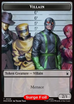 Villain Token (B 2/1) // Robot Villain Token (A 2/2) (V.2)