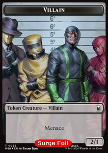 Villain Token (B 2/1) // Robot Villain Token (A 2/2) (V.2)