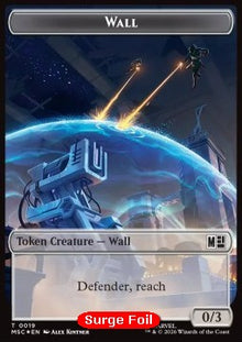 Wall Token (C 0/3) // Merfolk Token (U 1/1) (V.2)