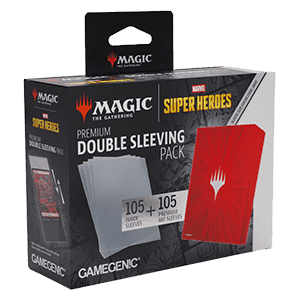 Marvel Super Heroes: "Comic Burst Red" Premium Double Sleeving Pack