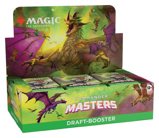 Commander Masters Draft-Booster Display (englisch)