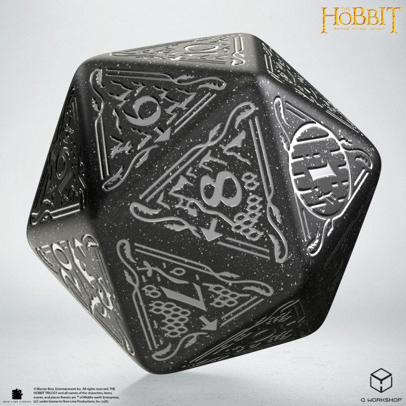 Q Workshop - The Hobbit: D20 Spindown Jumbo Die: Umbral